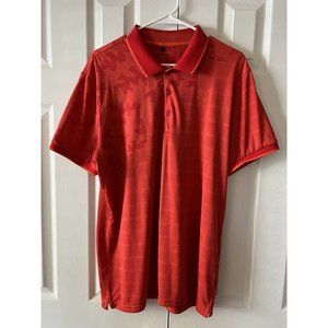 Galvin Green Edge Collection Red‎ Orange Camo Short Sleeve Golf Polo Size XL